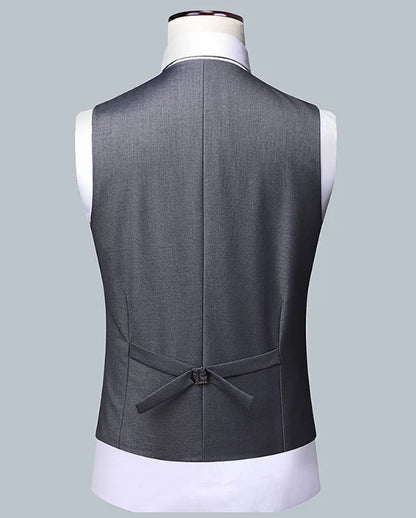 Men's Solid Color Business Suit 2025 High Quality Fashion Banquet Wedding Trend Groom Best Man Single 3/2/1