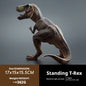 Large-Sized Tyrannosaurus Rex Dinosaur Model Realistic Solid Rubber Hand Puppet Jurassic Figurine - Decorative Gift for Kids And