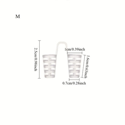 Snore Reducing Devices, 5 Sizes x 2, Nose Expander for Improved Sleep and Breathing Assistance, Formaldehyde-Free, Safe