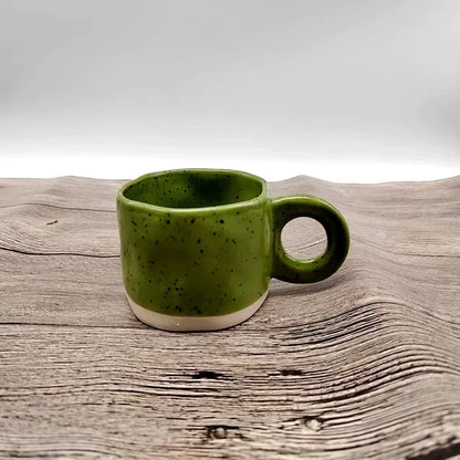 250ml Ceramic Mug Ring Handl Coffee Milk Modern Print Porcelain Mug Handmade Ceramic Hot Chocolate Cup Couple Handgrip Cups