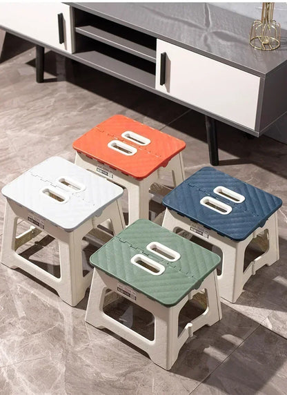 Popular Home Folding Stool Thickened Folding Stool Mini Portable Outdoor Picnic Camping Chair Portable Bench Train Mat Stool