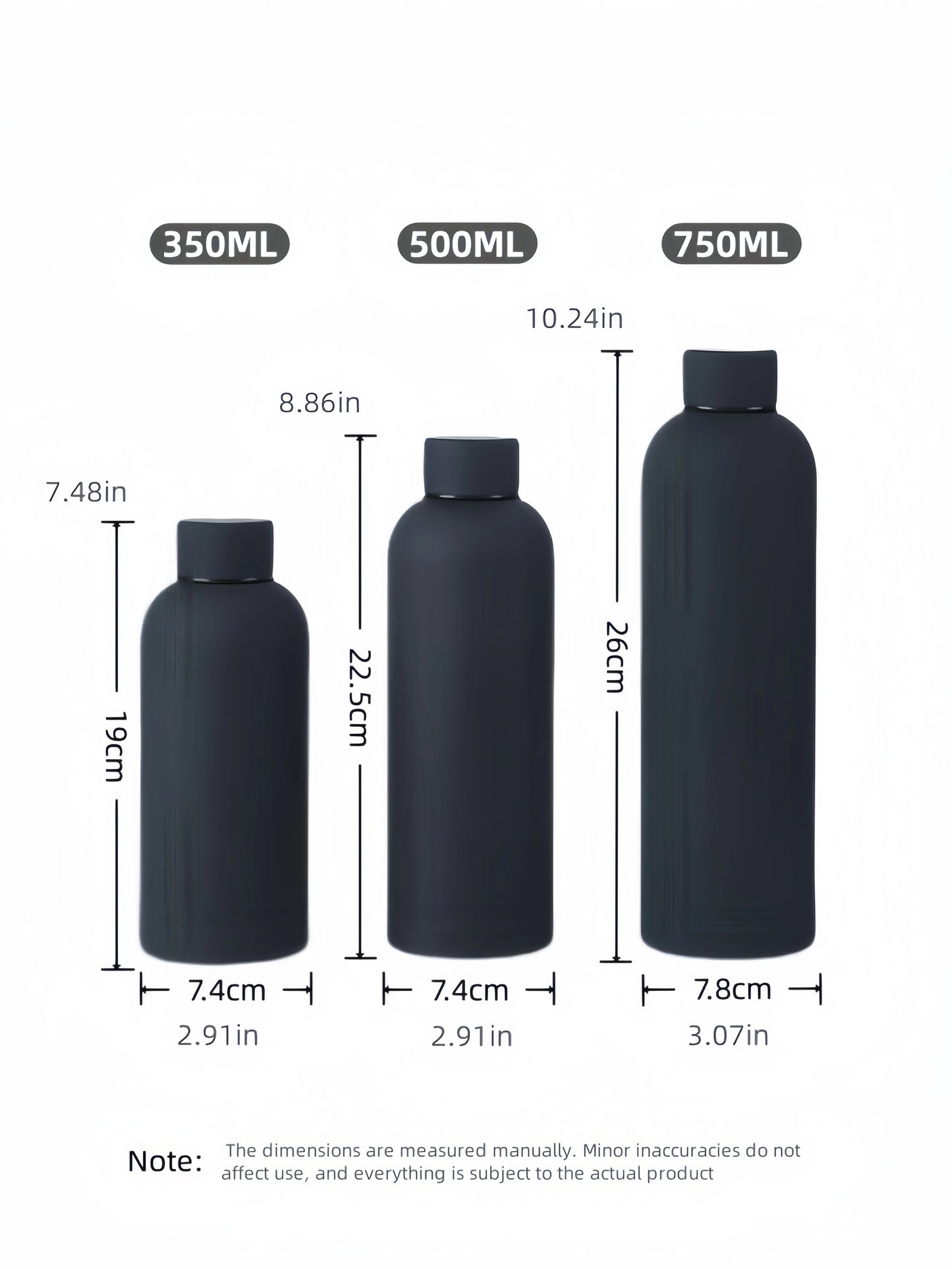 350-750ML Stainless Steel Thermos Cup Portable Small Mouth Water Cup Travel Outdoor Sports Water Bottle Vacuum Flask Gym Kettle