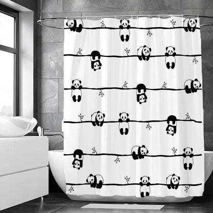 Cat shower curtains bathroom shower curtain Cute 3D fabric shower curtain with hooks funny waterproof shower curtain or Mat