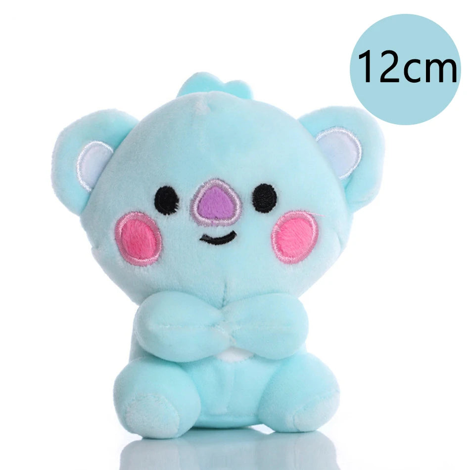 New BTed 21Plush Toys Kawaii Mini Keychain Anime Pendant Ornament for Kids 12-22cm Bt Peripherals Soft Stuffed Animals Doll Gift