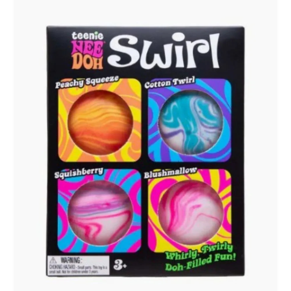 New 4-piece Swill NeeDoh Youth Pressure Ball Super Soft Plastic Sensory Toy Adult Office Stress Relief Toy Gifts