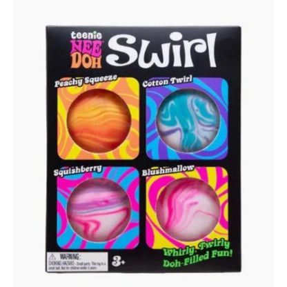 New 4-piece Swill NeeDoh Youth Pressure Ball Super Soft Plastic Sensory Toy Adult Office Stress Relief Toy Gifts