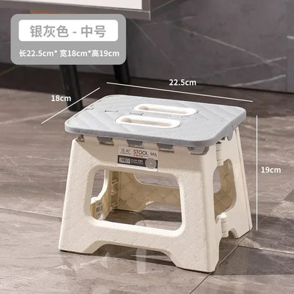 Popular Home Folding Stool Thickened Folding Stool Mini Portable Outdoor Picnic Camping Chair Portable Bench Train Mat Stool