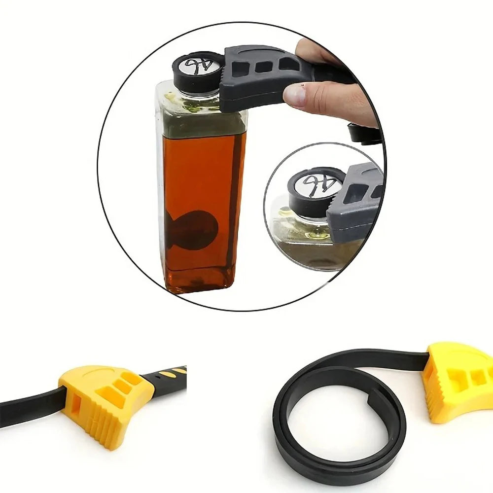 6inch Belt Wrench Oil Filter Puller Strap Spanner Chain Wrench Strap Opener, Adjustable Disassembly Tool Opener Tool