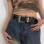 New Black Fashion Retro Rivet Belt Women's Fashion Personality High-End with Jeans Belt Trend Style Women Belt