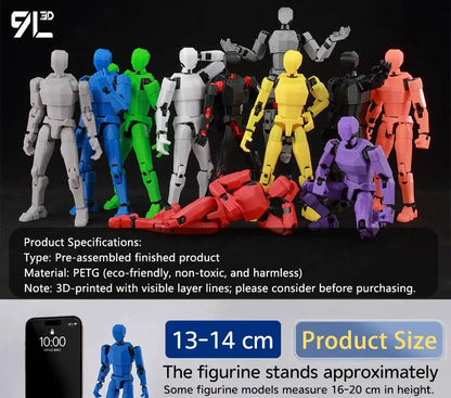 9L3D Multi-joint Articulated Anime Figures Saitama Kenshiro One Punch Man Fist North Star Chainsaw Man Dummy 13 Collectible Toys