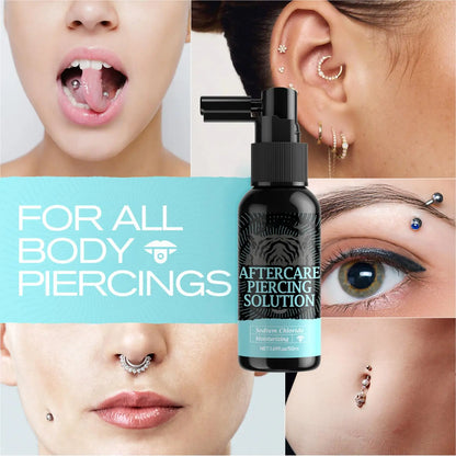 1pc After Care Piercing Solution 50ml Gentle Safe Mist Piercing Spray Aftercare For Adults Men Women Friends Daily Home Indoor