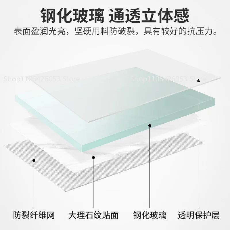 Coffee table living room, home sofa side table, light luxury, simple modern tea table, small coffee table, apartment type glass