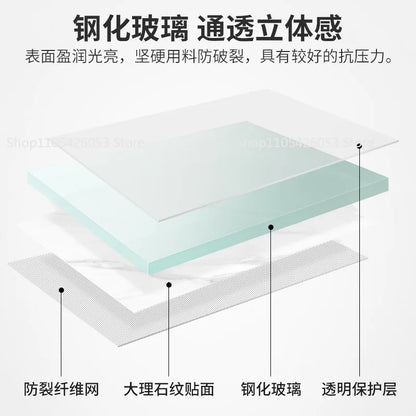 Coffee table living room, home sofa side table, light luxury, simple modern tea table, small coffee table, apartment type glass