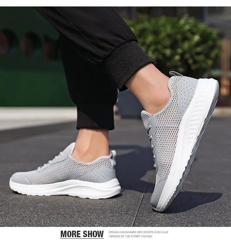 Men Shoes Mesh Breathable New Casual Shoes Men Sneakers Light breathable Walking Tenis Shoes Zapatillas Hombre Size 39-46