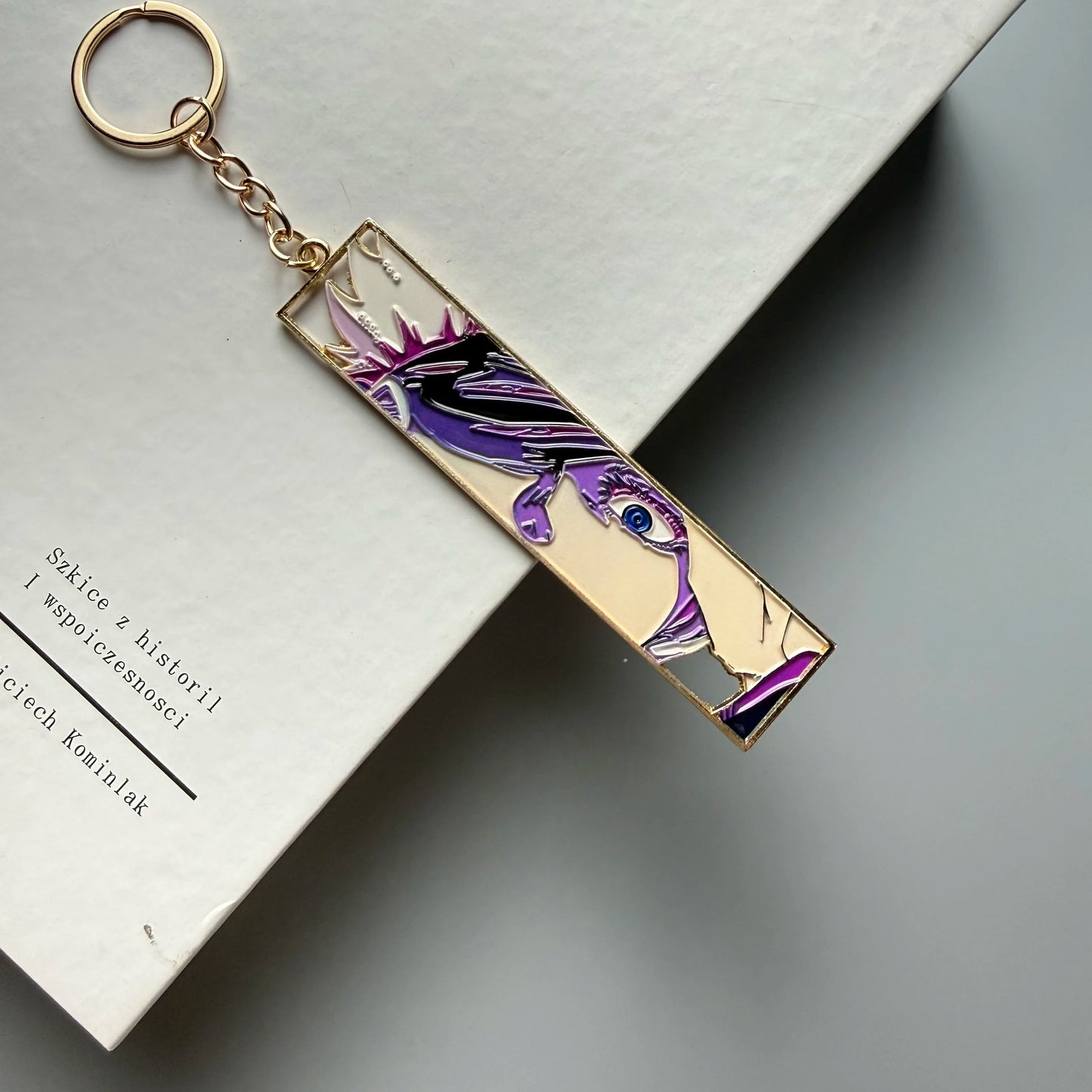 Anime Metal Hollow Out Keychains Bookmark Cute Jet Manga Fashion Bag Key Tag Jewelry Accessory Key Ring Holder Gift Anime