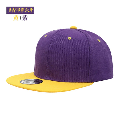 Custom Logo Snapback Caps Men Hip Hop Male Bone Baseball Cap Unisex Solid Color Cotton Adjustable Rock Band Flat Hats Visor Hat