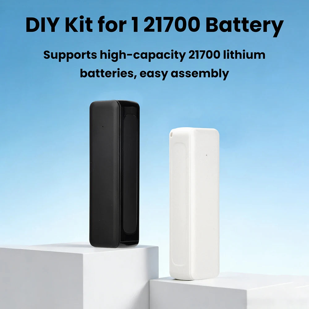Welding-free 1-cell 21700 Mini Battery Power Bank Case 21700 Battery Box DIY Mobile Power Supply Box Kit Not Including Batteries
