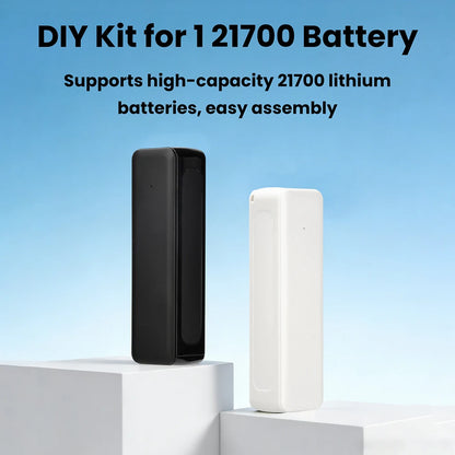 Welding-free 1-cell 21700 Mini Battery Power Bank Case 21700 Battery Box DIY Mobile Power Supply Box Kit Not Including Batteries