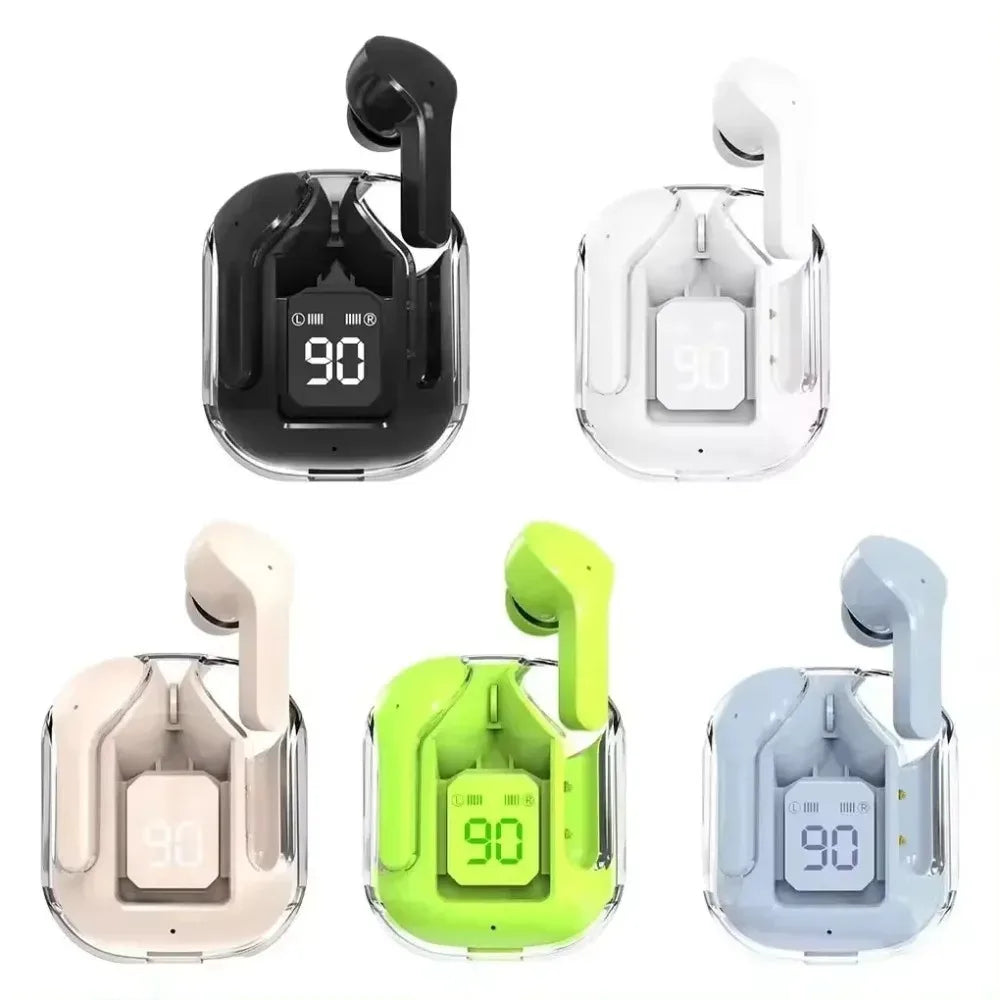 Transparent Crystal ENC Noise cancelling Earphones & Headphones Auriculare inalambrico Gaming Air 31 TWS Wireless Earbuds