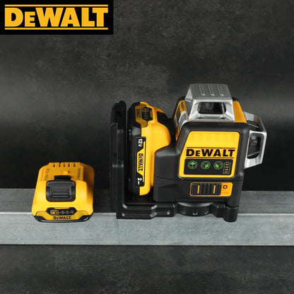 NOWY Dewalt DW089LG 3 płaszczyzny*360 stopni pionowo, akumulator litowy 12 V, poziomica laserowa 12 linii 360 poziomo, zielony miernik zewnętrzny – 2025