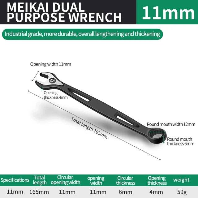 8mm-32mm Ratchet Wrench Dual-purpose Metric Setdouble Offset Ring Spanner Universal Spanner For Car Repair Hand Tool