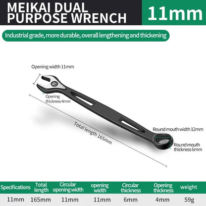 8mm-32mm Ratchet Wrench Dual-purpose Metric Setdouble Offset Ring Spanner Universal Spanner For Car Repair Hand Tool