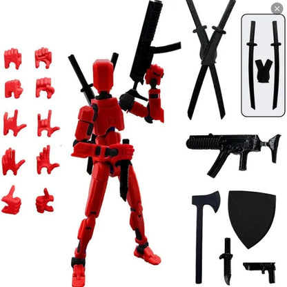 13 Articulated Joints Movable 3D Printed Third Generation DIY Assemble Collectible Desk Ornament Lucky Action Figure Home Decor
