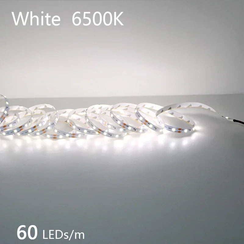 12V 24V LED Strip 2835 120LEDs/m Home Lamp Strip Pink Red Ice Blue Green Golden Yellow Orange Flexible Waterproof Soft Lamp Bar