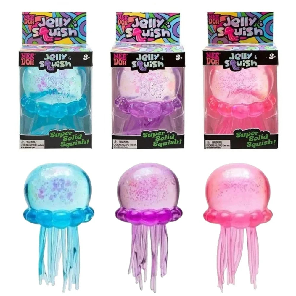 Squishies Nee Doh Meduza Zabawka do ściskania, Zabawka sensoryczna wodna Miękka galaretka do ściskania, antystresowa zabawka fidget