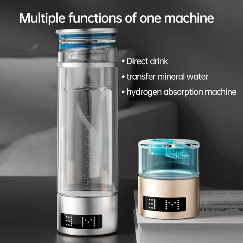 USB Battery-Powered Portable Hydrogen-Rich Water Cup 6000 Ppb 9000 Ppb for Home And Car Use