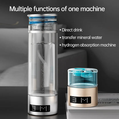 USB Battery-Powered Portable Hydrogen-Rich Water Cup 6000 Ppb 9000 Ppb for Home And Car Use