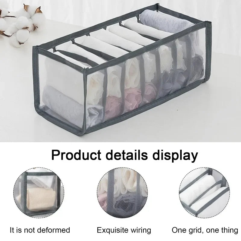 Closets Drawer Organizer Sports Bra Underwear Organizer Storage Box Panties Socks Wardrobe Clothes Organizer Cabinet Drawers