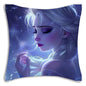 Cute Cartoon Frozens Elsas Pillow Covers Cartoon Sofa Decorative Home Double-sided Printing Short Plush Cute Cushion Cover