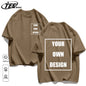 Men's Personalized T-shirt 100%Cotton Tee Custom Shirt Make Your Design Logo Text Men Women Design Your Gift Couple Tshirt