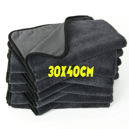 Car Wash Towel 1200GSM Double Sided Towel Car Detailing Twisted Braid Cloth Super Absorbent Rag for Car Home Washing Accessories