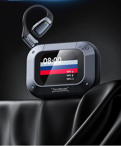 【Słuchawki douszne z tłumaczem AI】HTC NE25 Słuchawki Bluetooth z ekranem dotykowym LCD Sportowe bezprzewodowe słuchawki długie życie z mikrofonem HD