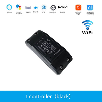 Universal Breaker Timer Smart Life APP Wireless Remote Control Works with Alexa Google Home DIY WiFi Smart Light Switch