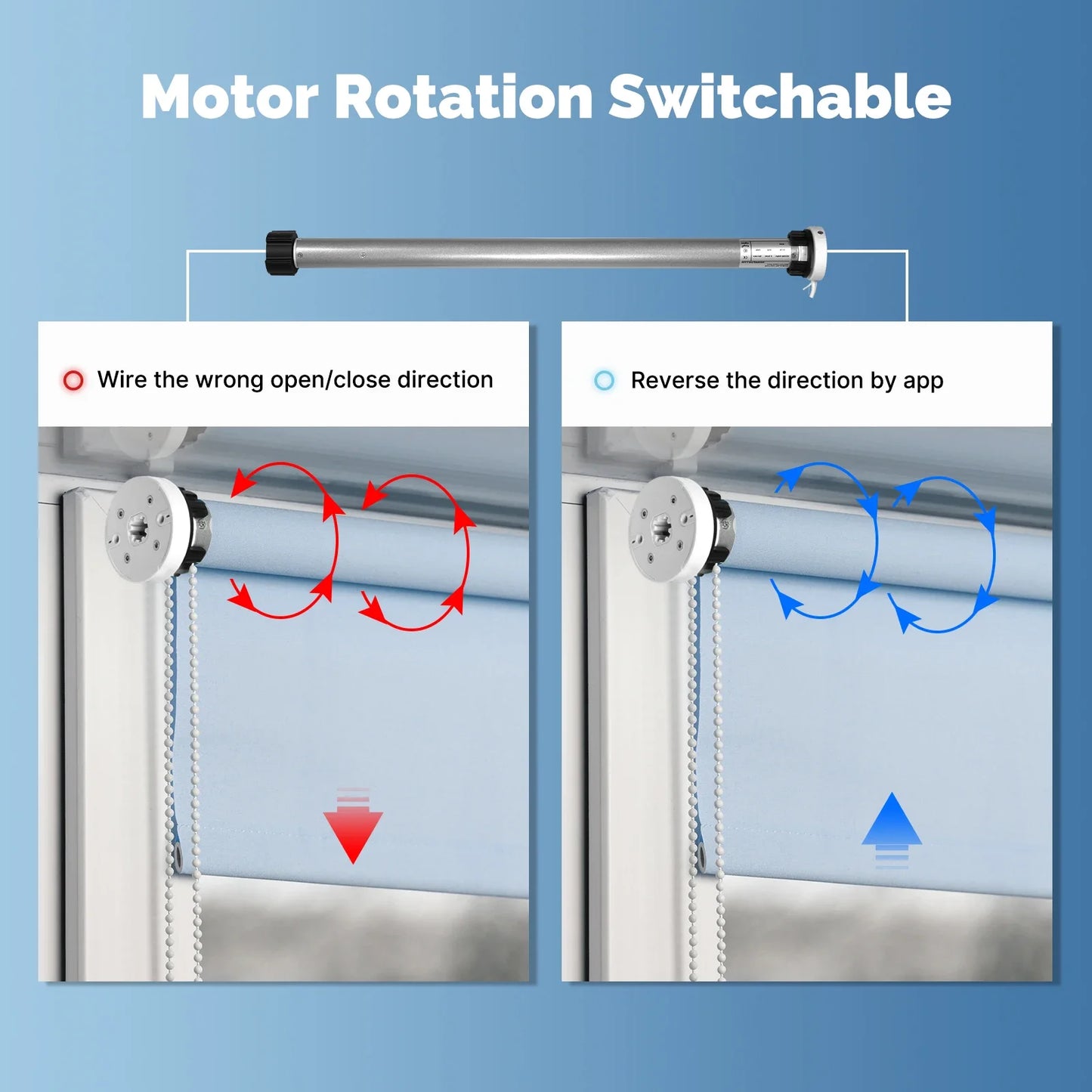 MOES Tuya Automatic Smart Zigbee Roller Shade Blinds Motor for 38mm Tube Remote Control work with Smart Life Alexa Google Home