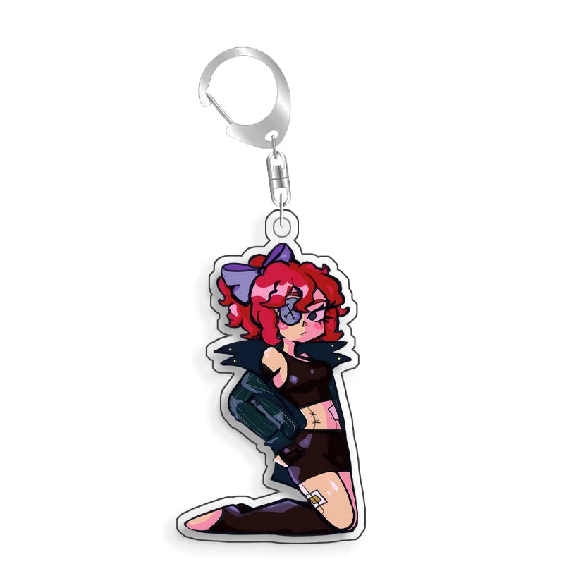 For The Amazing Digital Circus Ragatha Pomni Gangle Caine  Acrylic Selfmade Cute Cartoon Anime Keychain Pendant Toy Gifts 5cm