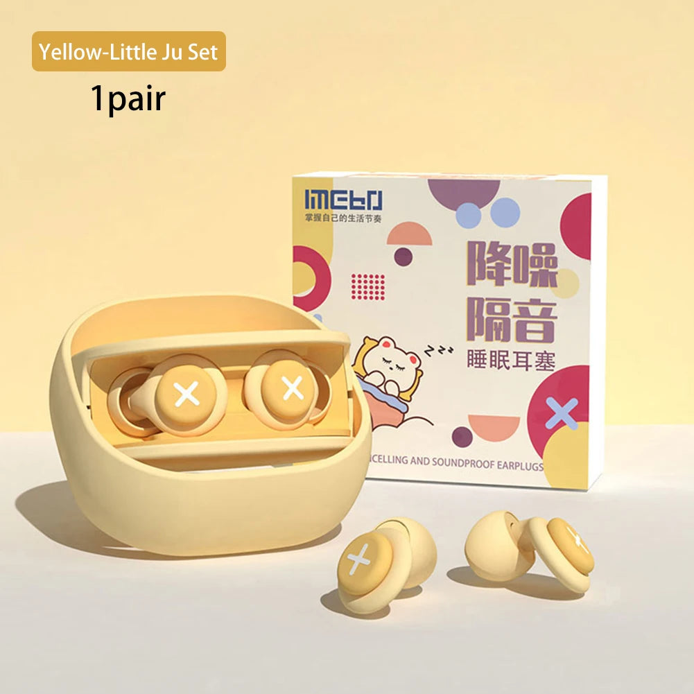 Soft Silicone Ear Plugs Professional Soundproof Noise Reduction Earplugs Sound Insulation Ear Protector Sleeping Earplugs