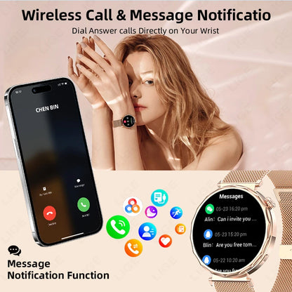 LIGE 2025 Smart Watch Women Full Circle Touch Screen Bluetooth Call Men Smartwatch Waterproof Sport Activity Fitness Watch Women
