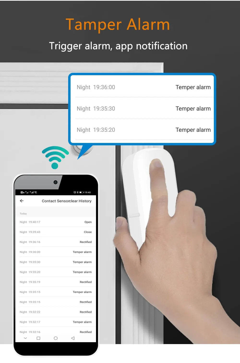 Tuya Smart Door Sensor Zigbee Door Window Open Closed Detector Smart Home Security Alarm System Smart Life APP Control