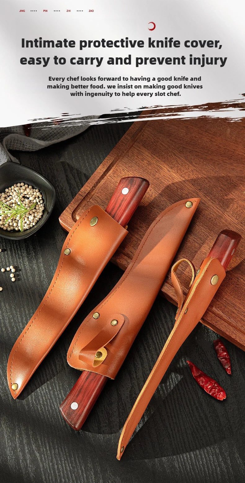 Stainless Steel Cow and Sheep Cutting Knife, Pig Specific Bone Cutting Knife, Pointed Knife, Meat Cutting Kitchen Knife.