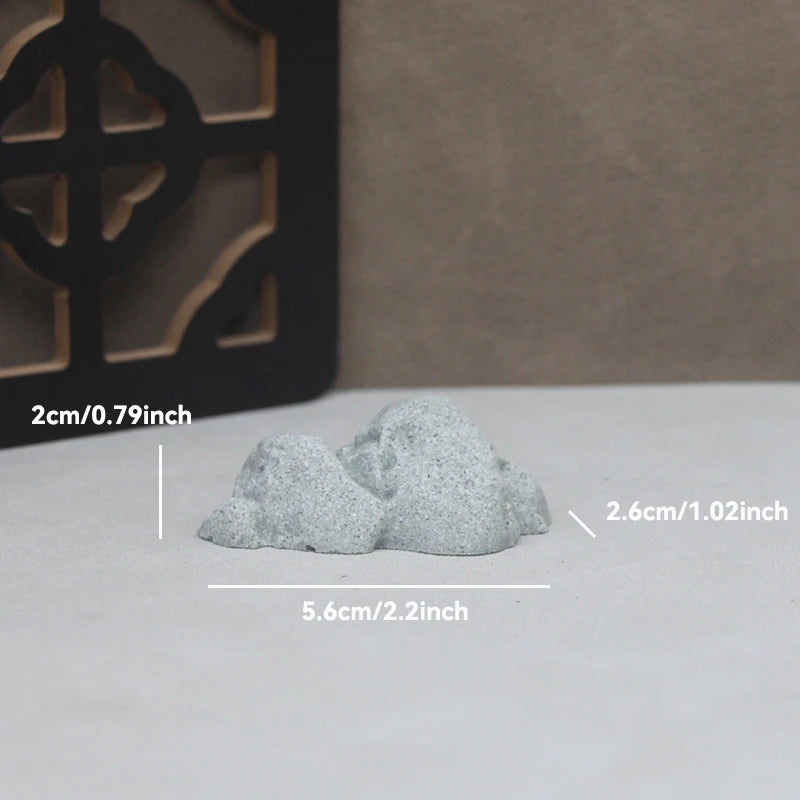 Sandstone Stone Miniature Mountain Fairy Garden Bonsai Rockery Lanscaping Ornaments Aquarium Decoration Accessories Home Decor