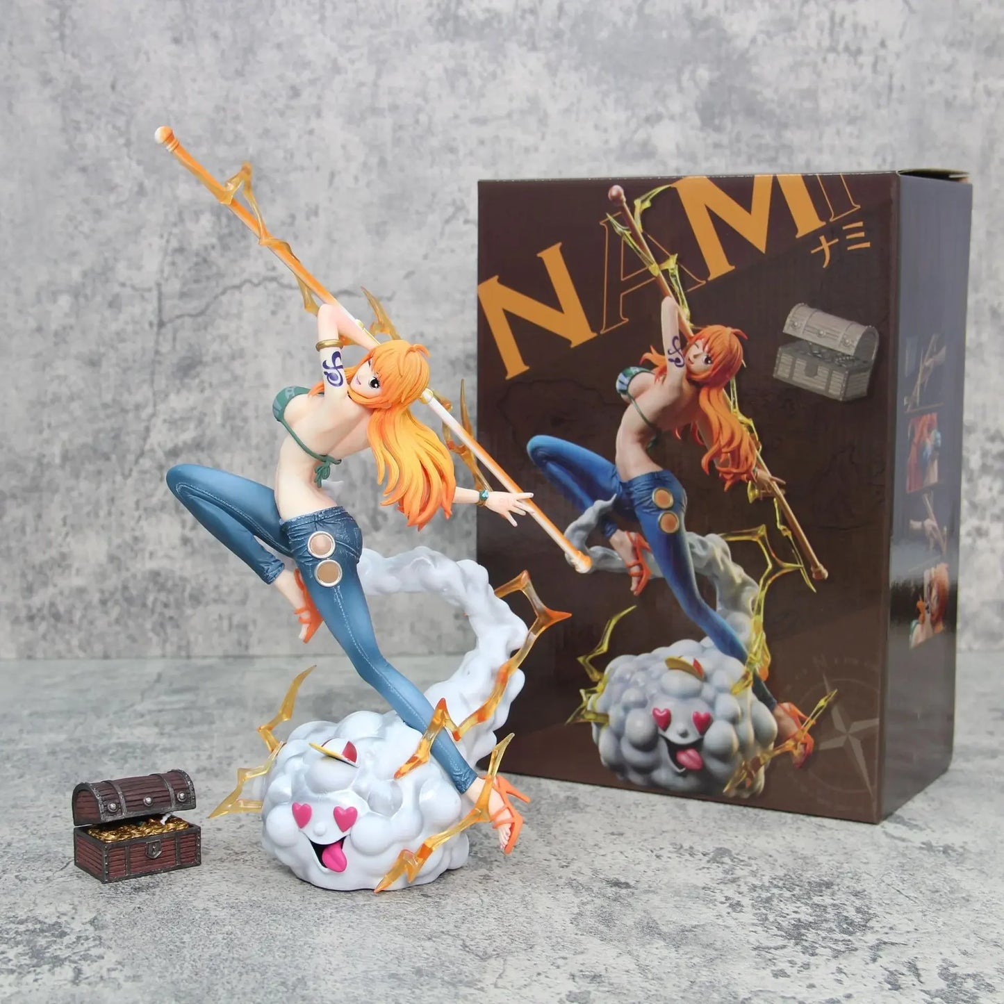 In stock 30cm One Piece Anime Figure Nami Action Figurine Hentai Pvc Statue Model Room Collection Decoration Toys Ornaments Gift