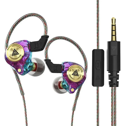 QKZ CK5 FiLe Wired Earphone Professional Gaming And Sports Noise Cancelling Headphones with Microphone HiFi Music Earphone