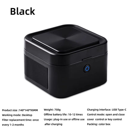 Multifuntional Ashtray Air Purifier Smokless  Smoke Removing ,USB Chargeable Smokeless Ashtray Indoor,Outdoor,Home,Office