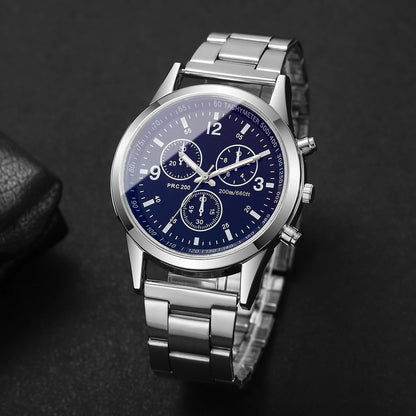 1/2PCS Fashion Men's Watches Set Casual Analog Quartz Business Watch Men Wristwatch Reloj Hombre（Without Box）