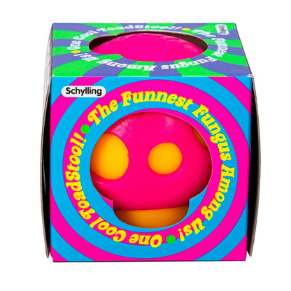 Needoh Groovy Shroom Squishy Fidget Toy Rose Mushroom Form BPA Free Safe Ease Nervous Calm Irritation Desktop Daily Ornament