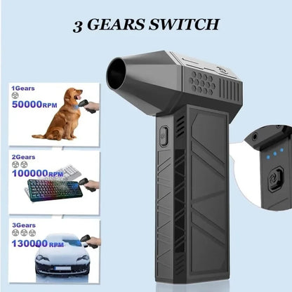 Air Blower Turbo Jet Blower Powerful Air Blower Brushless Motor Turbo Fan Jet Fan Cleaning Air Duster Blower Air Puissant